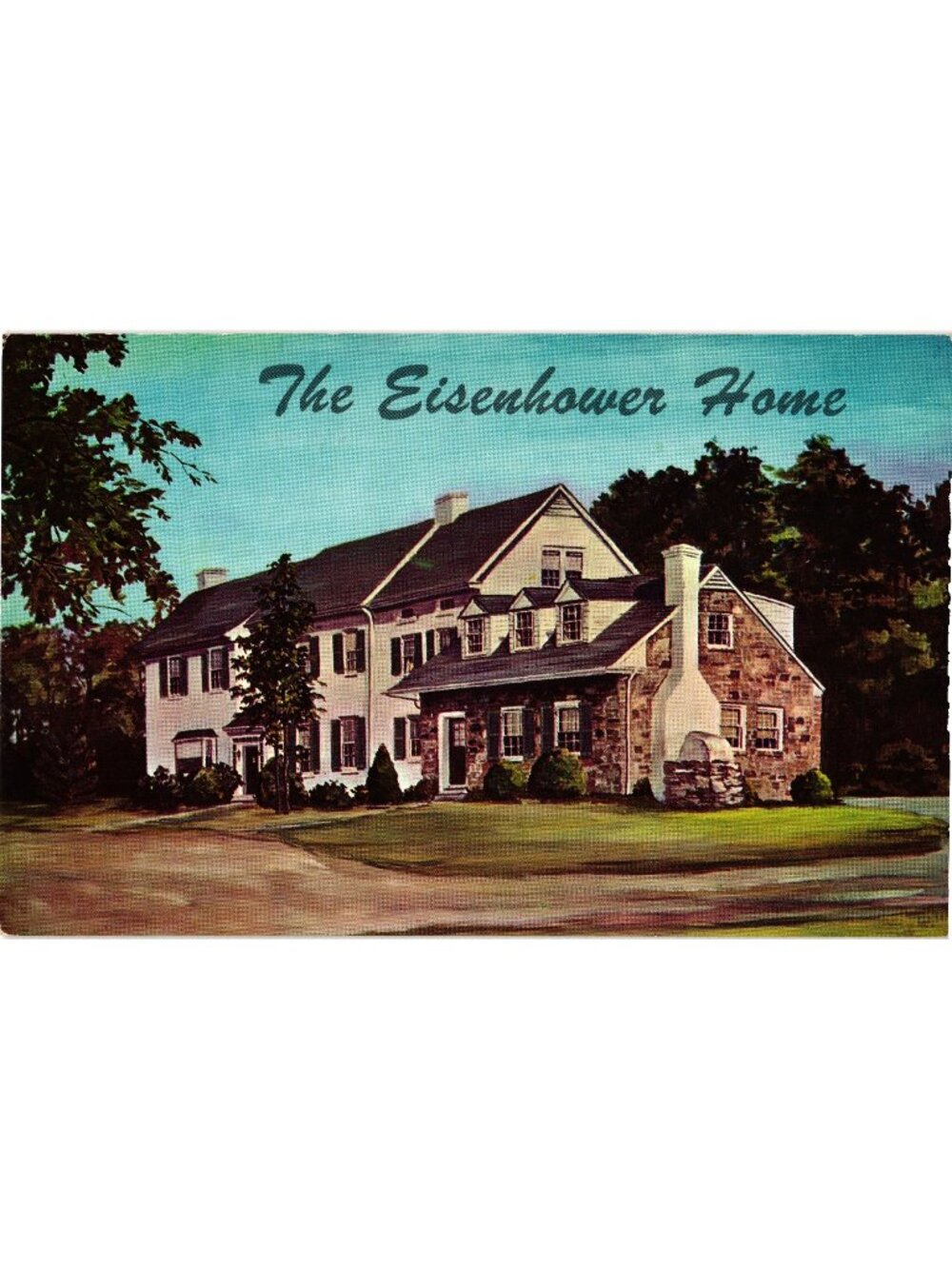 The Eisenhower Home Gettysburg PA Vintage Postcard Historic Landmark Unused